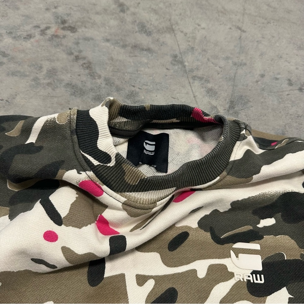 G-Star Raw loose fit camo all over pullover sweater - Picture 4 of 9